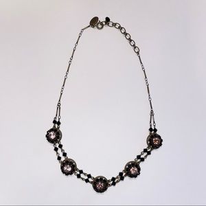 Vintage Liz Paiacios SF Swarovski Rhinestone Crystal Necklace